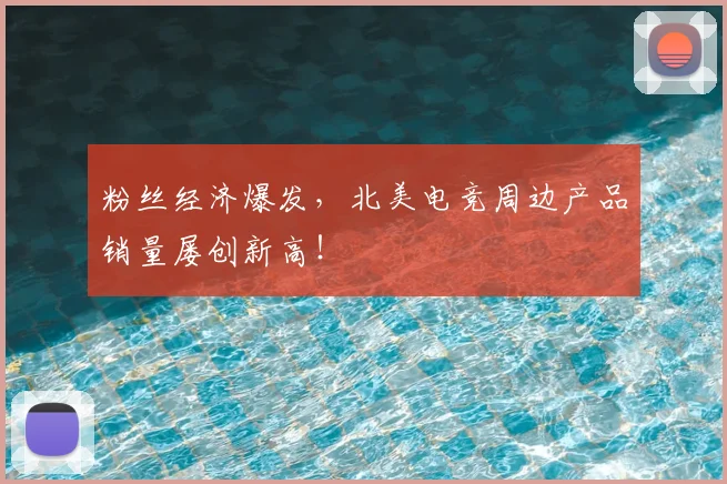 粉丝经济爆发,北美电竞周边产品销量屡创新高!